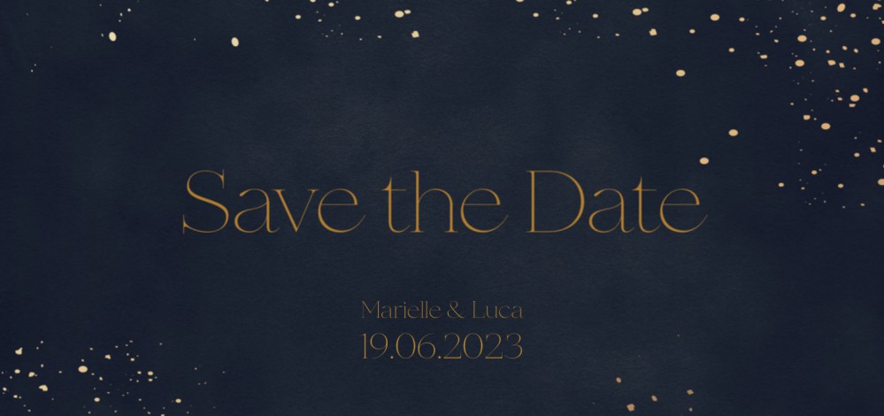 Save the date - Night Blue