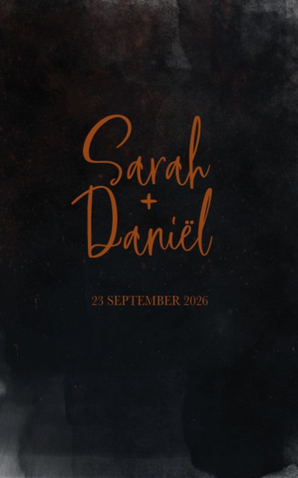 Trouwkaart - Dark and Moody Sky