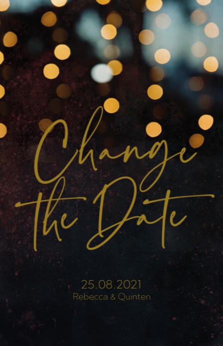 Change the date - Dark Confetti