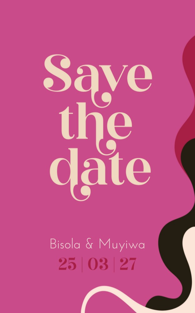 Save The Date - 70s Disco Roze