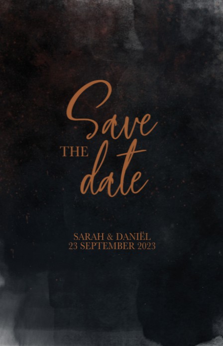 Save the date - Dark and Moody Sky