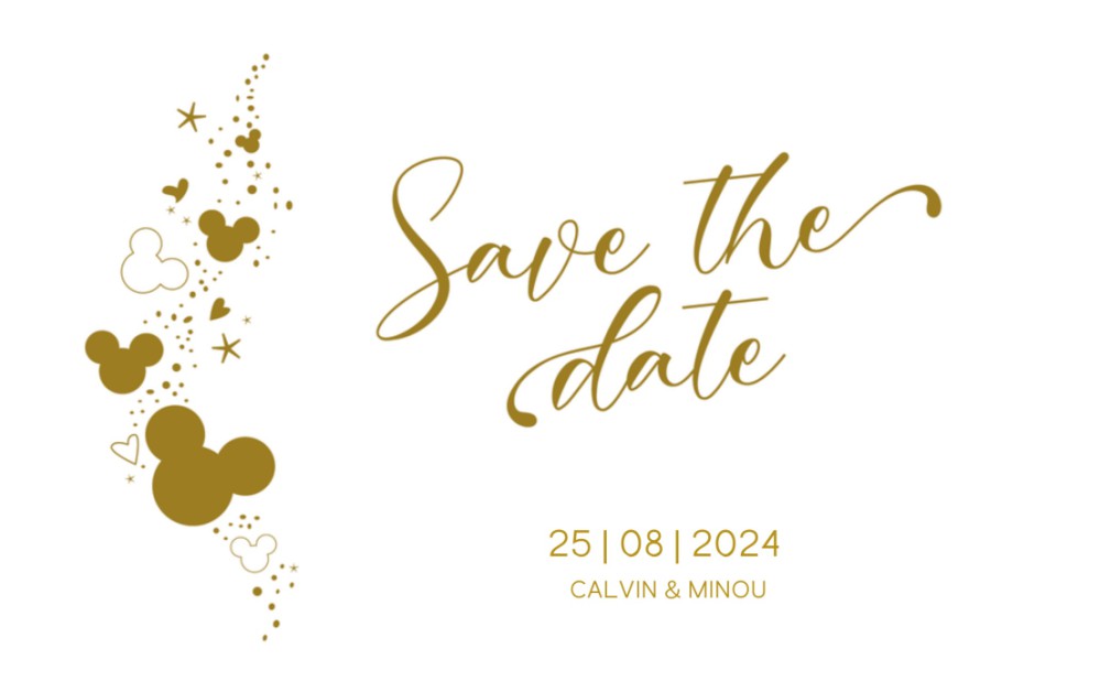 Save the date - Disney Inspired Mickey Confetti