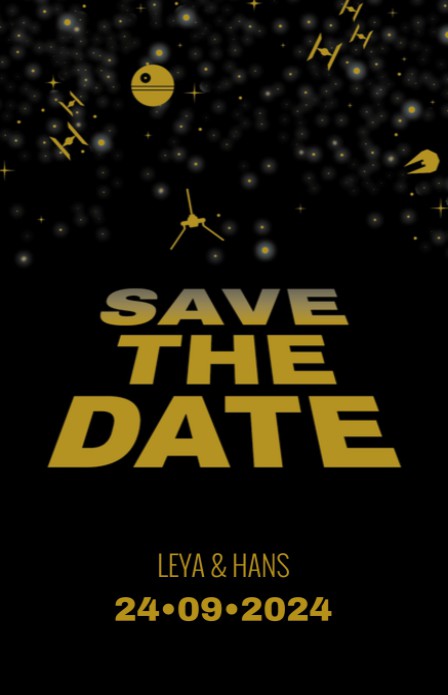 Save the date - Disney Inspired Star Wars