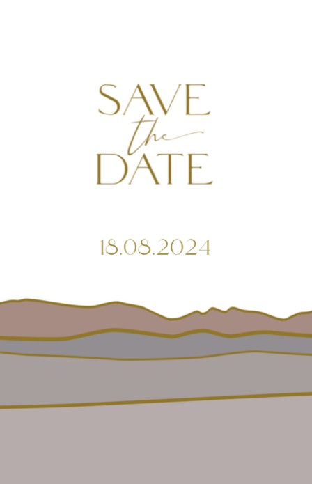 Save the date - Minimalistic landschap