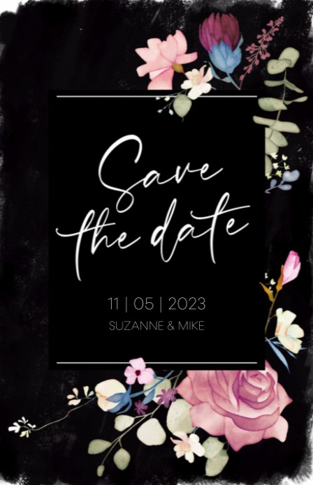 Save the date - Wild Romance Black voor
