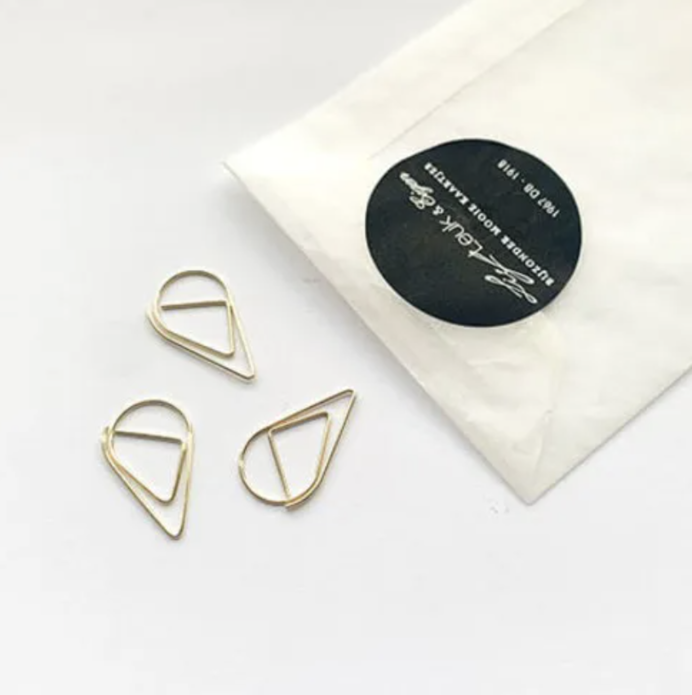 Paperclips druppel - goud