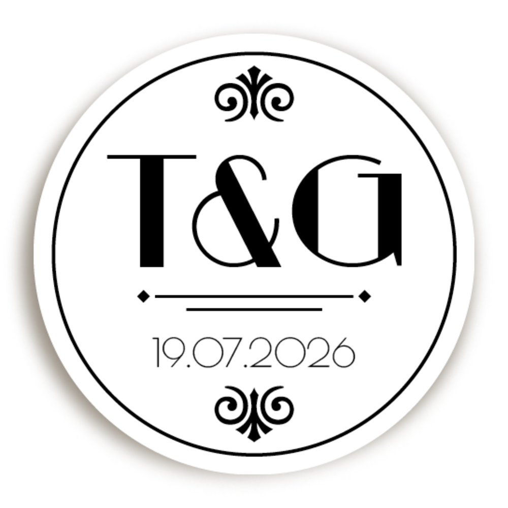 Sluitsticker Peaky Blinders wit