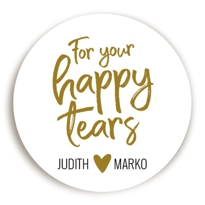Sticker Happy Tears Hartje voor