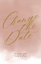 Change the date - Goudtint Watercolor Pink voor