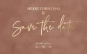 Kerst Save the date - Velvet Roest voor