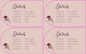 Labelkaart Daggast - Disney Inspired Belle roze achter