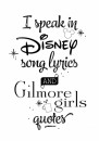 Miniposter Disney and Gilmore Girls Lover voor
