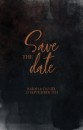 Save the date - Dark and Moody Sky voor