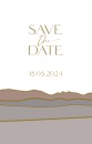 Save the date - Minimalistic landschap voor