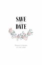Save the date - Puur Natuur Boho Grijs-Roze