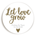 Sticker Let Love Grow Hartje 2 voor
