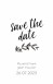 Save the date - Puur Natuur Takjes Zwart-Wit