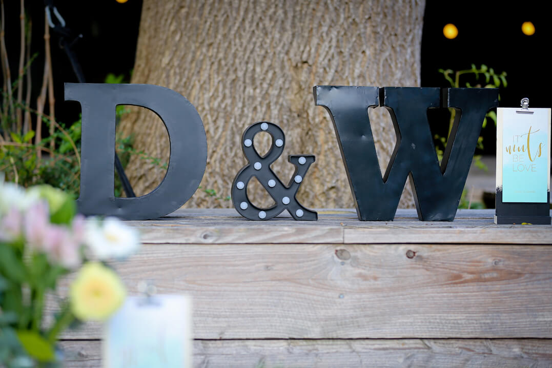 Real Wedding Mint en Goudtint Letters